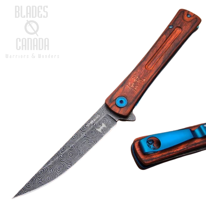 Shinwa Bloodwood Taito Flipper Folding Knife, Stainless Steel, KZ1065