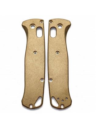 Flytanium Co. Benchmade Bugout Scales, Brass, FLY377 - Click Image to Close