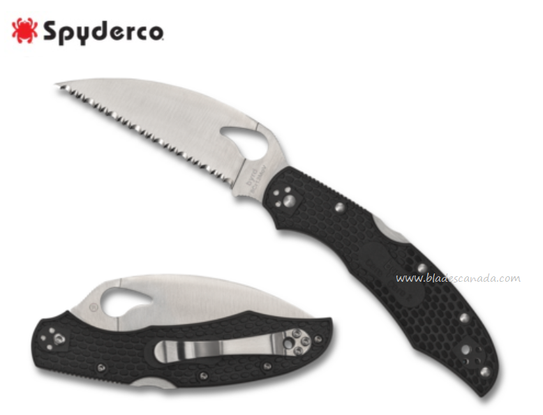 Byrd Cara Cara Gen 2 Lightweight Folding Knife, FRN Black, by Spyderco, BY03SBKWC2