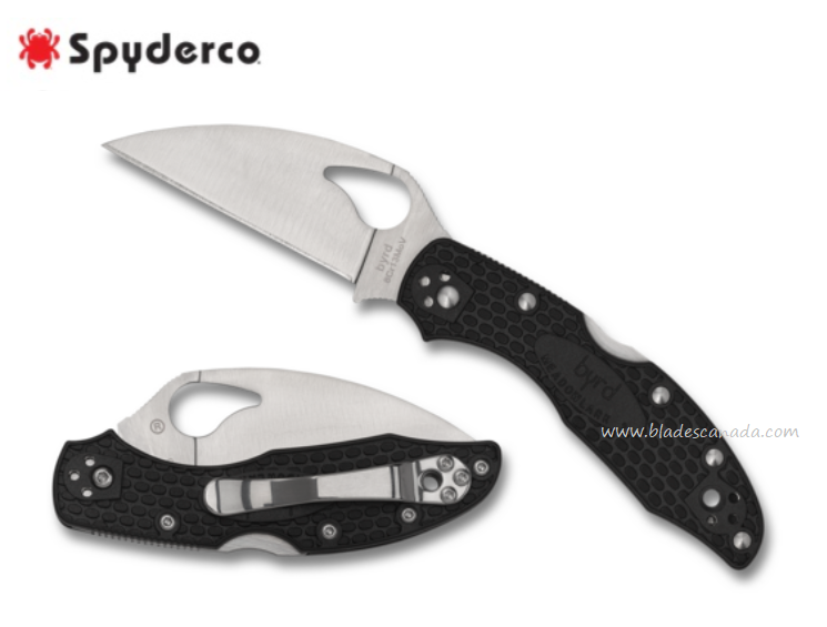 Byrd Meadowlark Gen 2 Lightweight Folding Knife, FRN Black, by Spyderco, BY04PBKWC2