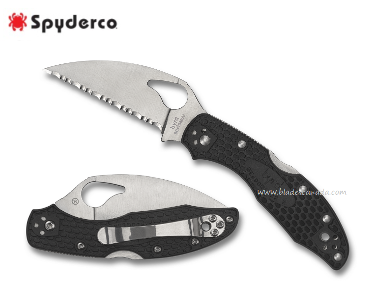 Byrd Meadowlark Gen 2 Lightweight Folding Knife, FRN Black, by Spyderco, BY04SBKWC2