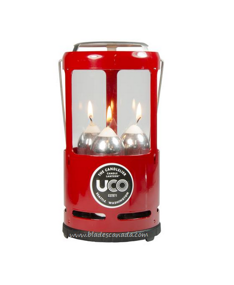 UCO Candlelier Candle Lantern, Red