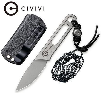 CIVIVI Minimis Fixed Blade Neck Knife, Kydex Sheath, 20026-2