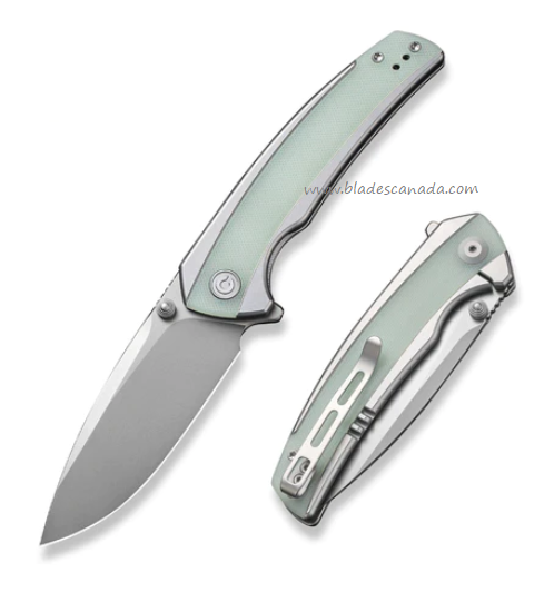 CIVIVI Teraxe Flipper Framelock Knife, Nitro-V, G10/Steel, 20036-2