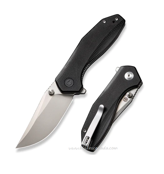 CIVIVI ODD 22 Flipper Folding Knife, 14C28N, G10 Black, 21032-1