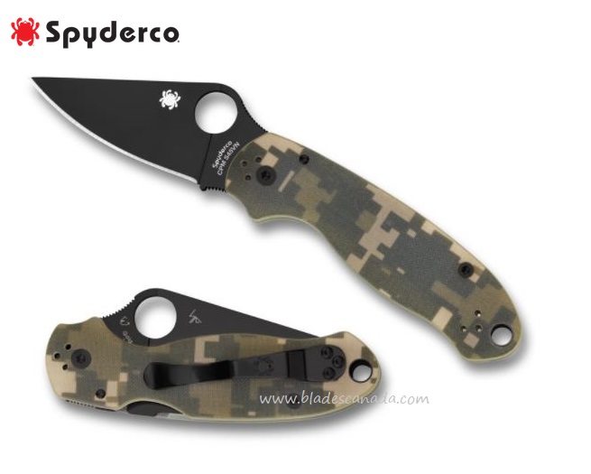 Spyderco Para 3 Compression Lock Folding Knife, S45VN, G10 Digi Camo, C223GPCMOBK - Click Image to Close