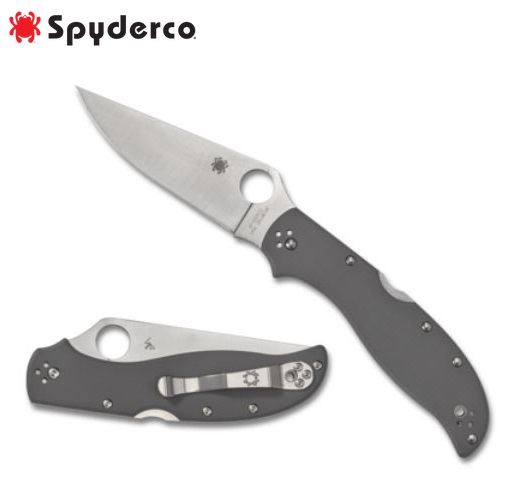 Spyderco Stretch 2 XL Folding Knife, Cru-Wear, Gray G10, C258GPGYCW