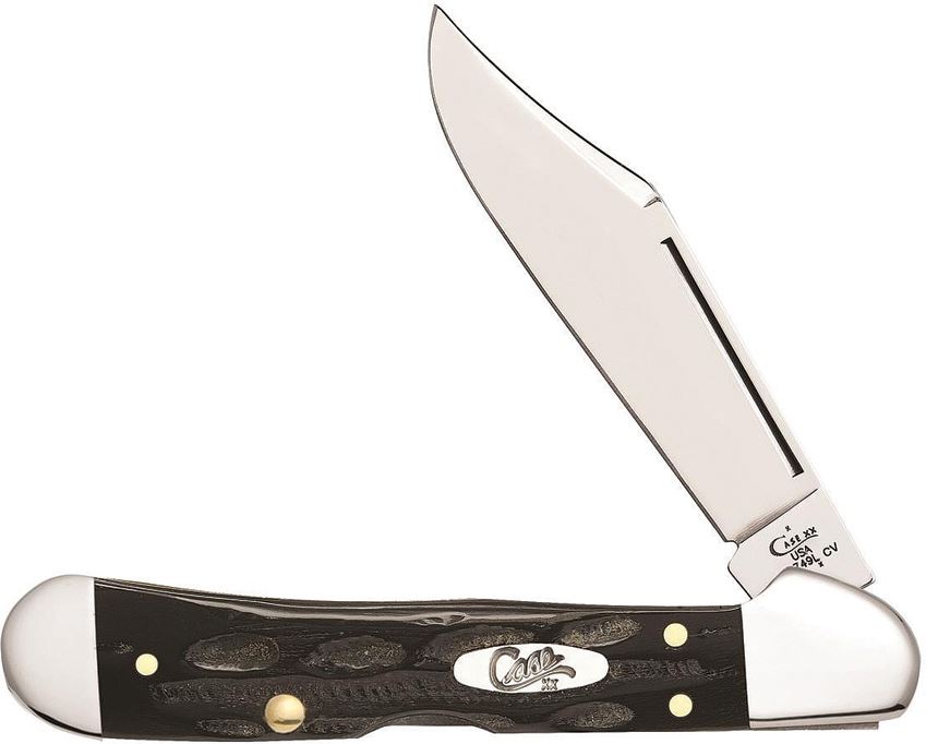 Case Mini Copperlock Folding Knife, Buffalo Horn, 65022