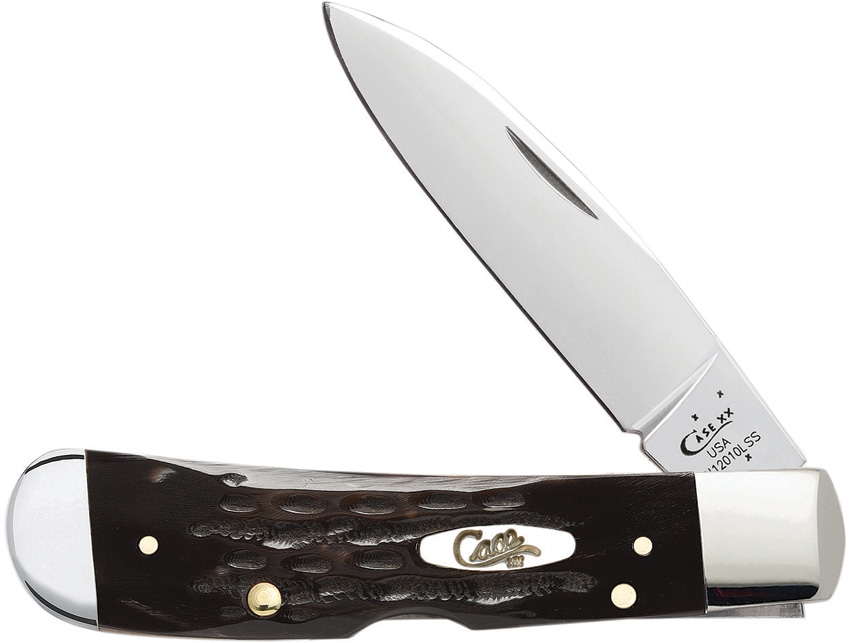 Case Tribal Lock Folding Knife, Jigged Bone Buffalo Horn, 65026