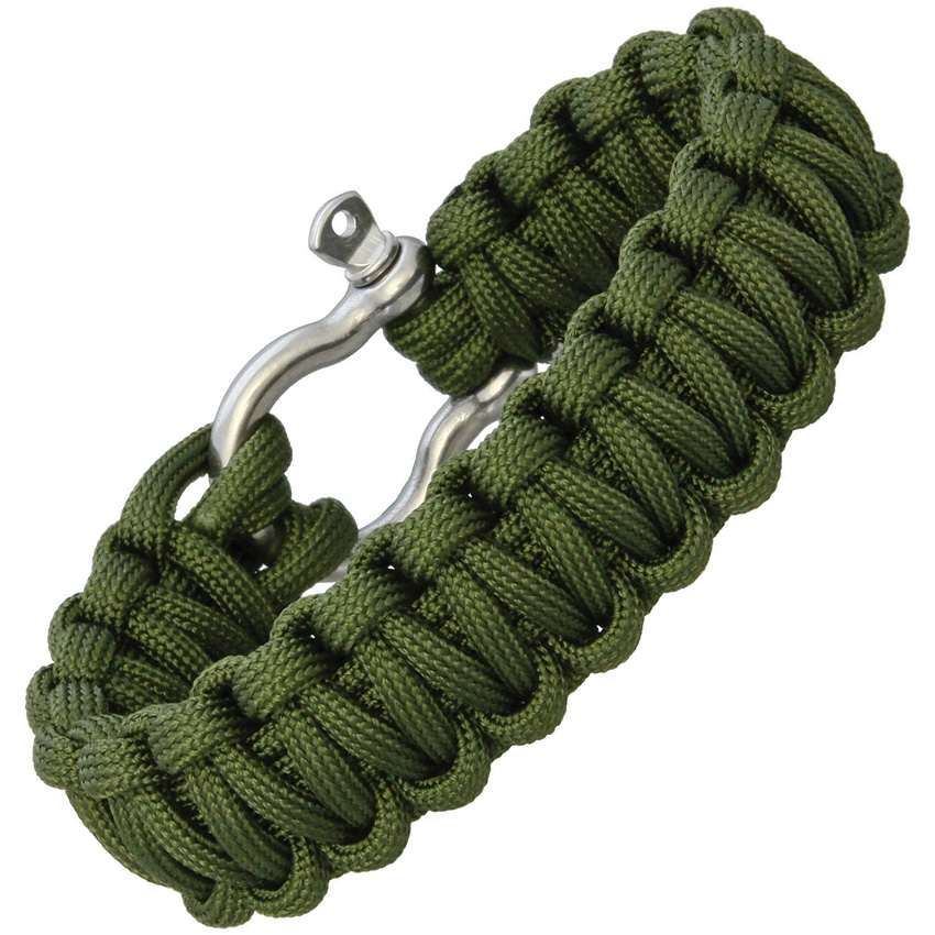 Combat Ready Survival Paracord Bracelet, OD Green, CBR364