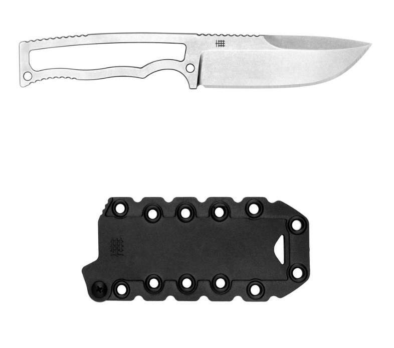 Halfbreed Compact Field Knife Fixed Blade, N690 SW, CFK-01 STN