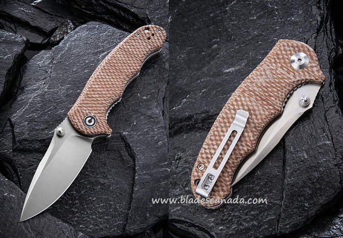 CIVIVI Hooligan Folding Knife, D2, Micarta Snakeskin, 913C