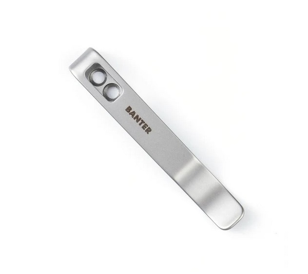 Pocket Clip for CIVIVI Baby Banter & WE Banter Knives, Stainless Steel,CA-07B
