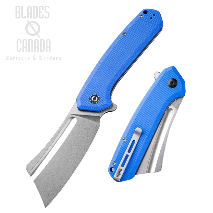 CIVIVI Bullmastiff Flipper Folding Knife, G10 Blue, 2006B
