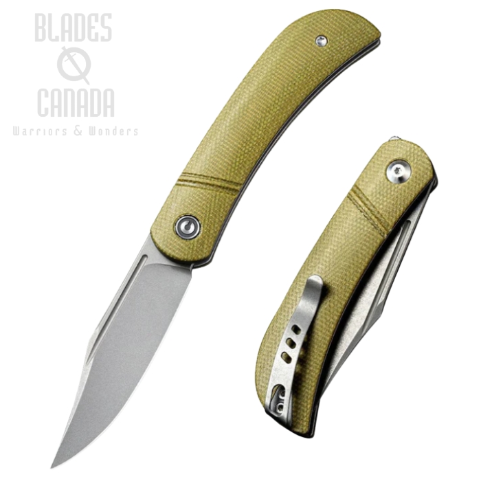 CIVIVI Appalachian Drifter Slipjoint Folding Knife, S35VN, Micarta, 2015B