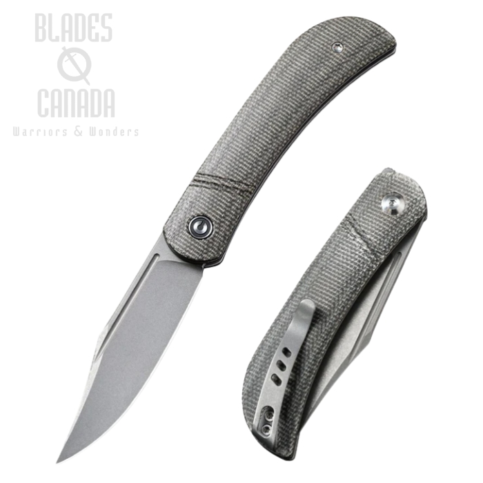 CIVIVI Appalachian Drifter Slipjoint Folding Knife, S35VN, Micarta Grey, 2015C