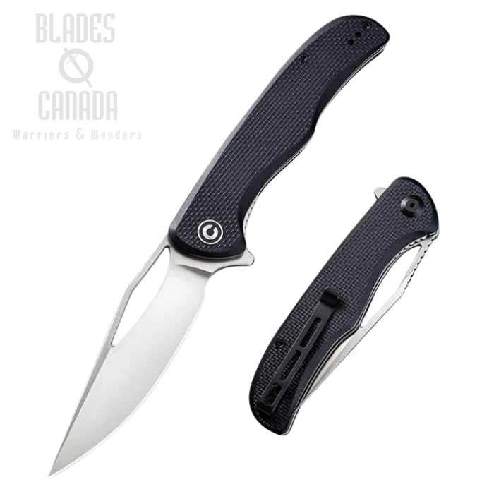 CIVIVI Shredder Flipper Folding Knife, D2, G10 Black, C912C