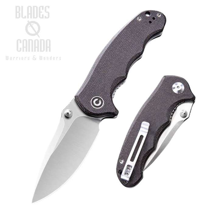 CIVIVI Hooligan Folding Knife, D2, Micarta Dark Hazel, C913B