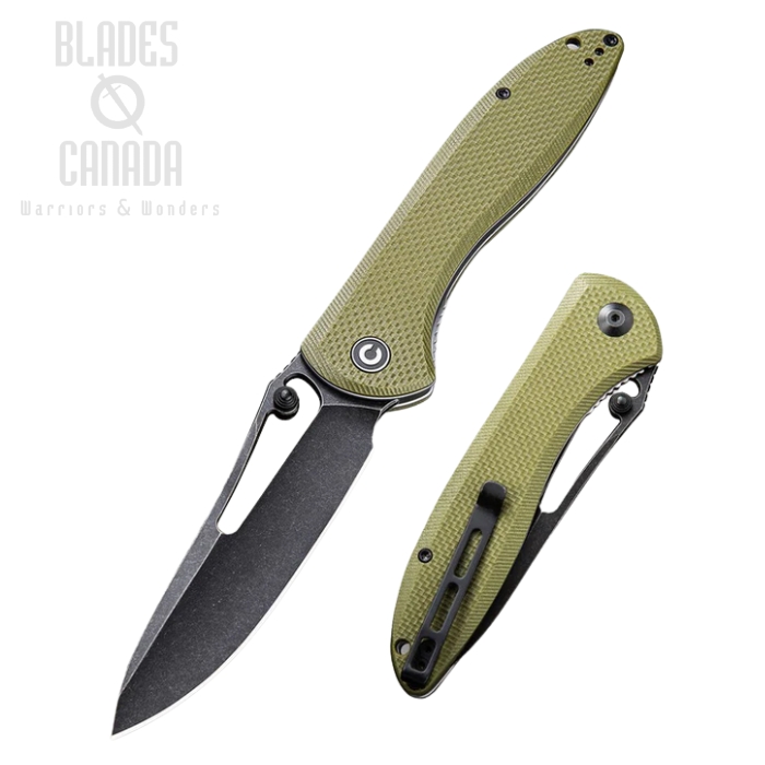CIVIVI Picaro Folding Knife, D2, G10 OD Green, 916A