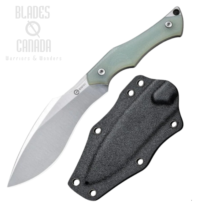 CIVIVI Vaquita II Fixed Blade Knife, Nitro-V, G10 Natural, Kydex Sheath, C047C-2