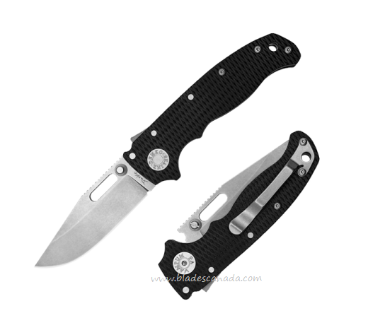 Demko AD20.5 Folding Knife, S35VN SW Clip Point, G10 Black