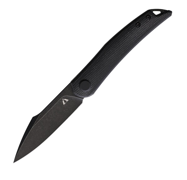 CMB Made Kisame Folding Knife, K110 Black, Micarta Black, CMB03B - Click Image to Close