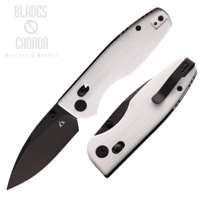 CMB Made Predator Folding Knife, 14C28N Black SW, G10 White, CMB08WB