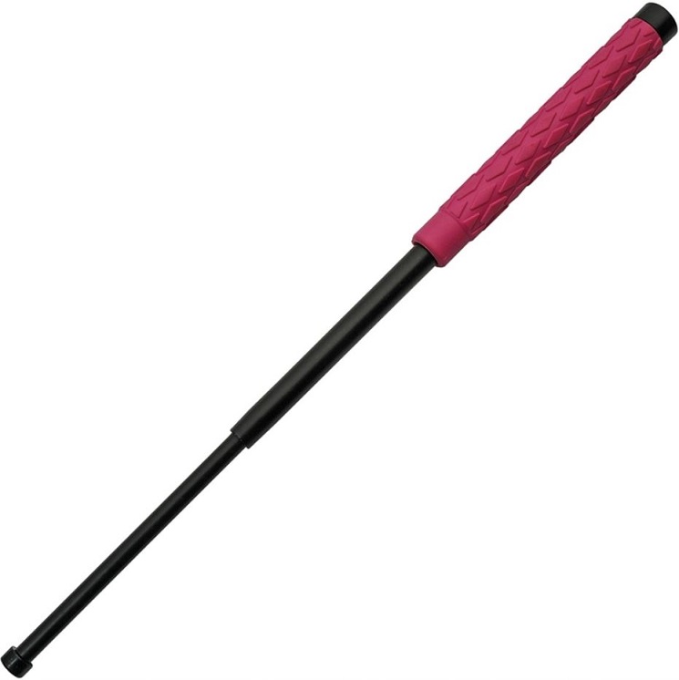 Kwik Force CN220051-21 Black Stick Pink Handle - 21"