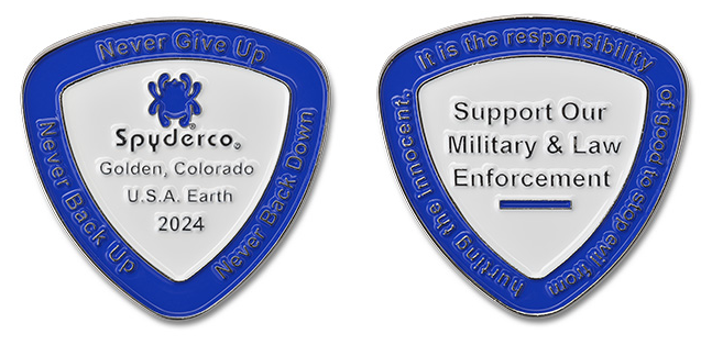 Spyderco Spydercoin 2024, Military and Law Enforcement, COIN2024