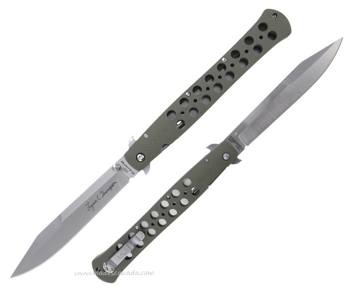 Cold Steel Lynn Thompson Signature Ti-Lite Folding Knife, S35VN 6", G10 OD Green, CS26C6AA