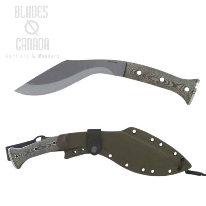 Condor K-Tact Kukri Knife, 1075 Carbon, Kydex Sheath, CTK1812-10