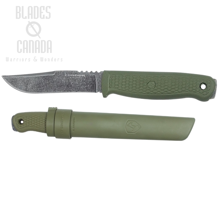 Condor Bushglider Fixed Blade Knife, 1095 Carbon, CTK3949-4.2HC