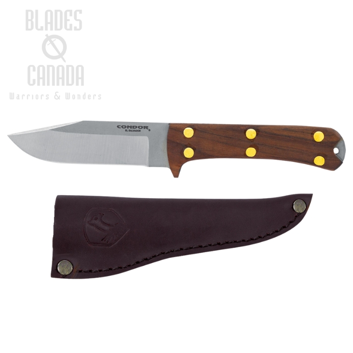 Condor Lifeland Hunter Fixed Blade Knife, Walnut Handle, CTK103-4.5-4C