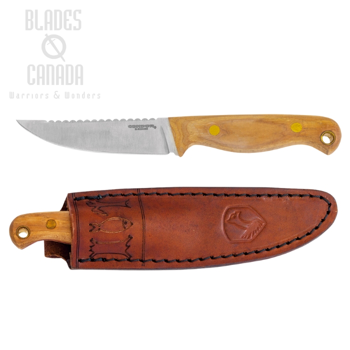 Condor Trelken Fixed Blade Knife, Hickory, Leather Sheath, CTK114-3.5ss