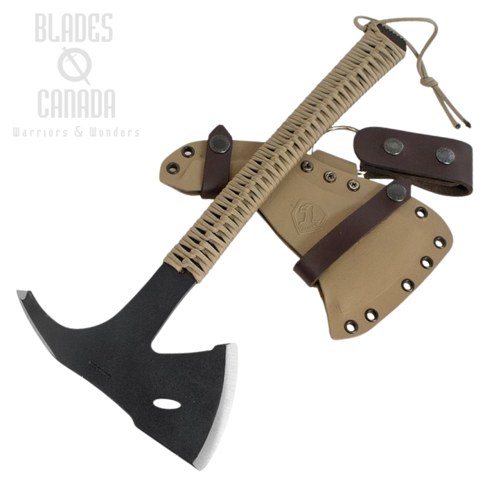 Condor Sentinel Axe, 1075 Carbon, Tan Cord, Kydex Sheath, CTK1810-3.6