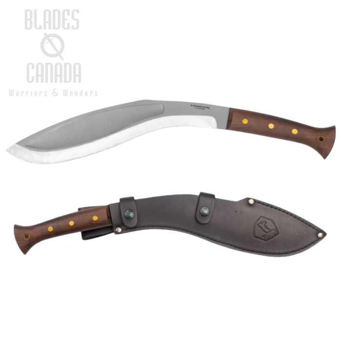 Condor King Kukri Machete, 1075 Carbon, Walnut Handle, CTK1820-12.5HC