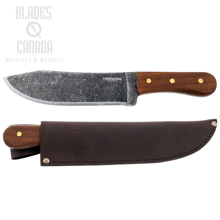Condor Hudson Bay Fixed Blade Knife, 1075 Carbon, Hardwood, CTK240-8.5HC