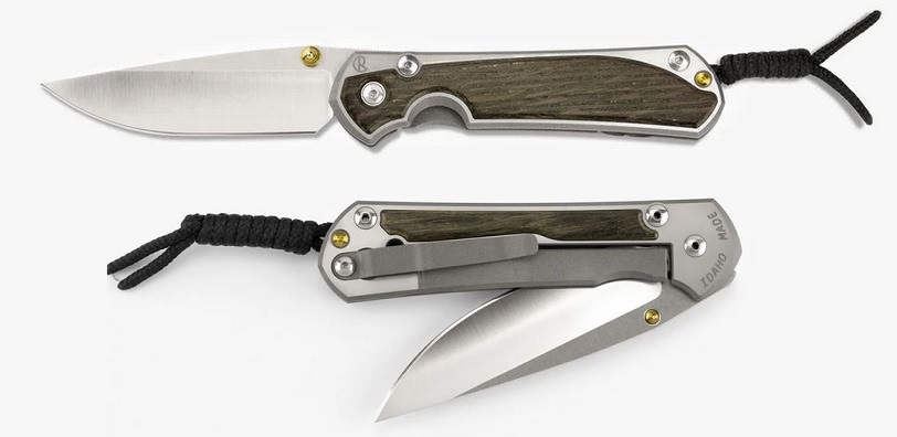 Chris Reeve Large Sebenza 31 Framelock Folding Knife, Magnacut, Bog Oak, L31-1100
