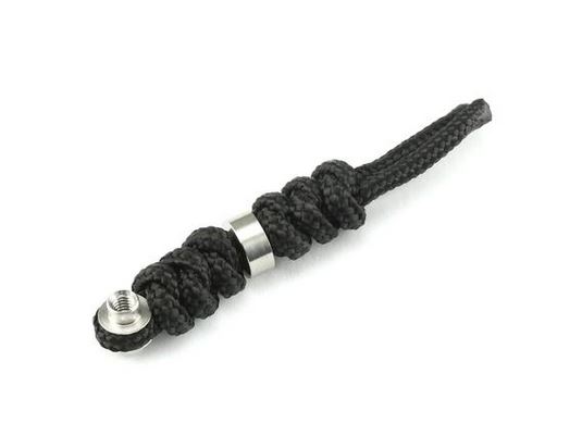 Chris Reeve Inkosi Large Lanyard, Black, Silver Bead, LIN-7003