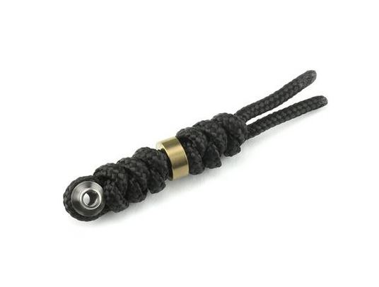 Chris Reeve Inkosi Large Lanyard, Black, Gold Bead, LIN-7002