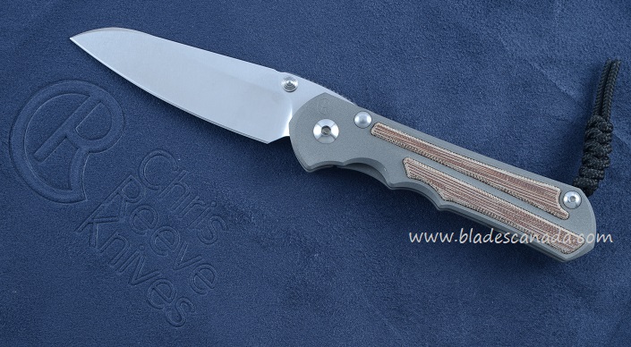 Chris Reeve Large Inkosi Insingo Framelock Folding Knife, Magnacut, Natural Micarta, LIN-1030