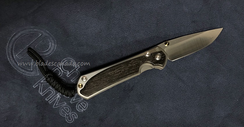 Chris Reeve Small Sebenza 31 Framelock Knife, Left Hand, CPM MagnaCut, Bog Oak