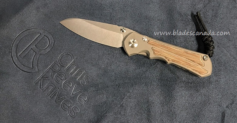 Chris Reeve Small Inkosi Insingo Framelock Folding Knife, Magnacut, Natural Micarta