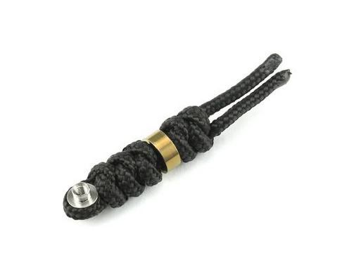 Chris Reeve Inkosi Small Lanyard, Black, Gold Bead