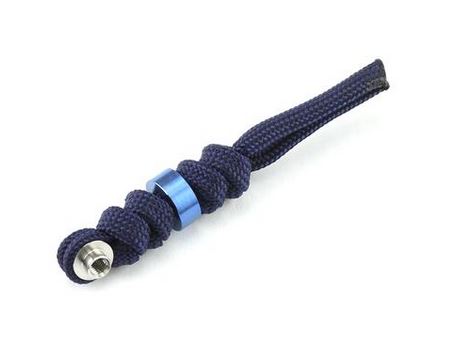 Chris Reeve Inkosi Small Lanyard, Midnight Blue, Blue Bead