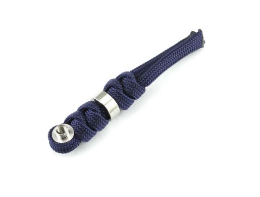 Chris Reeve Inkosi Small Lanyard, Midnight Blue, Silver Bead