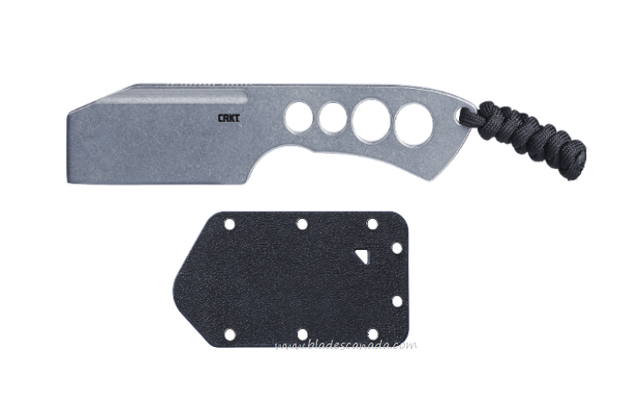 CRKT Razel Chisel Fixed Blade Knife, Stainless Steel SW, Thermoplastic Sheath, 2130
