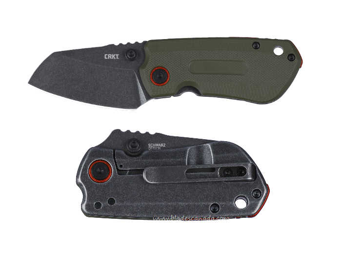 CRKT Overland Compact Framelock Folding Knife, D2 SW, G10/Stainless, 6277