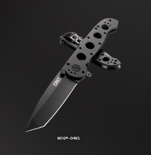 CRKT Large Carson Framelock Folding Knife, 12C27 Sandvik Tanto M16-04KS