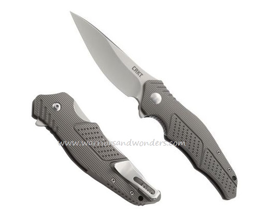 CRKT Outrage IKBS Flipper Folding Knife, Aluminum Handle, CRKTK320GXP